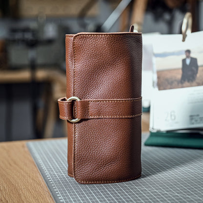 handmade leather practical vintage wallet