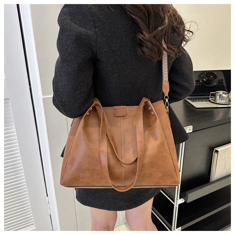 fashion tote pu shoulder crossbody underarm bag