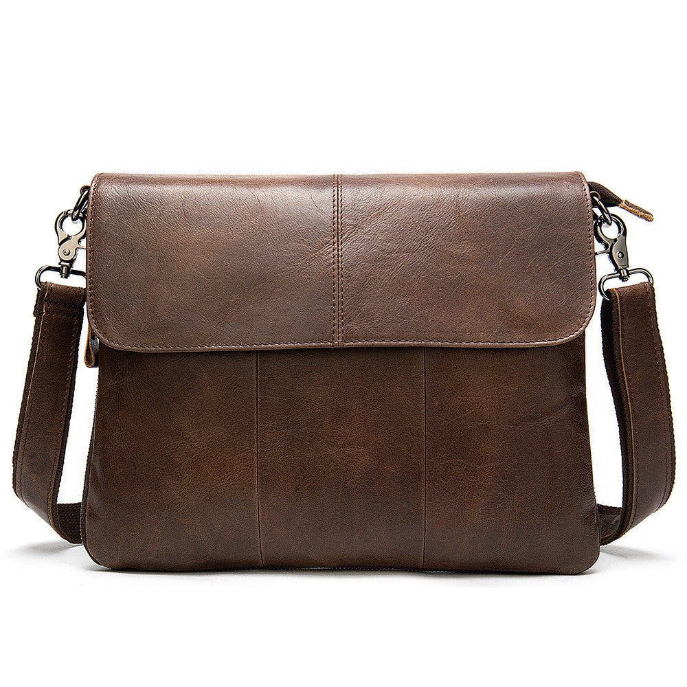 mens business flap shoulder bag