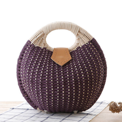 rattan handbag