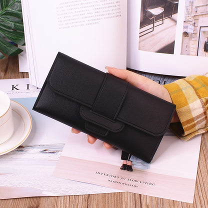 womens long wallet tri fold clutch large capacity