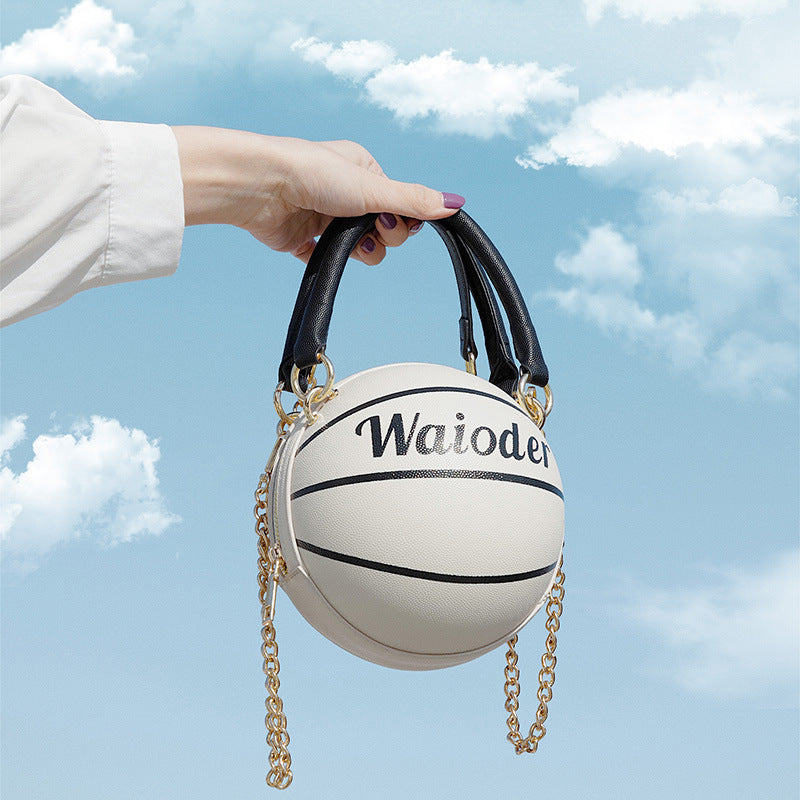 basketball shape handbags and purses for women chain shoulder crossbody bag girls ladies handbags