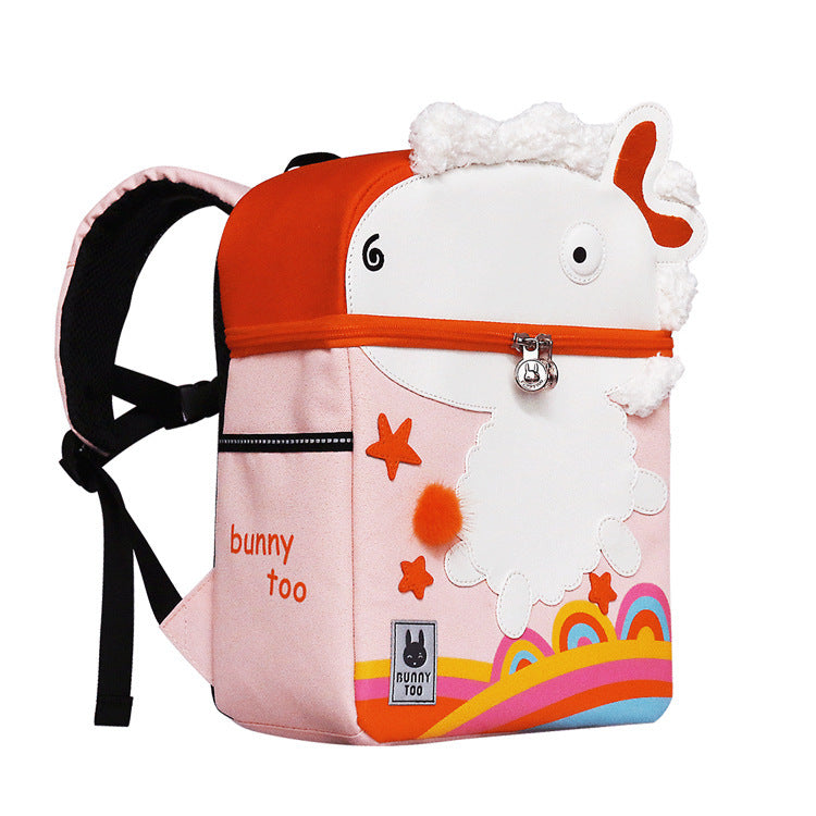 childrens student cartoon print schoolbag backpack