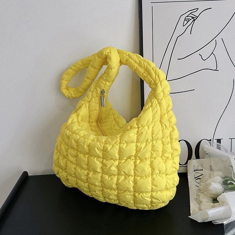 pleated cloud bag fashion shoulder portable large capacity