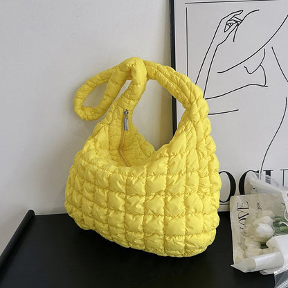 pleated cloud bag fashion shoulder portable large capacity