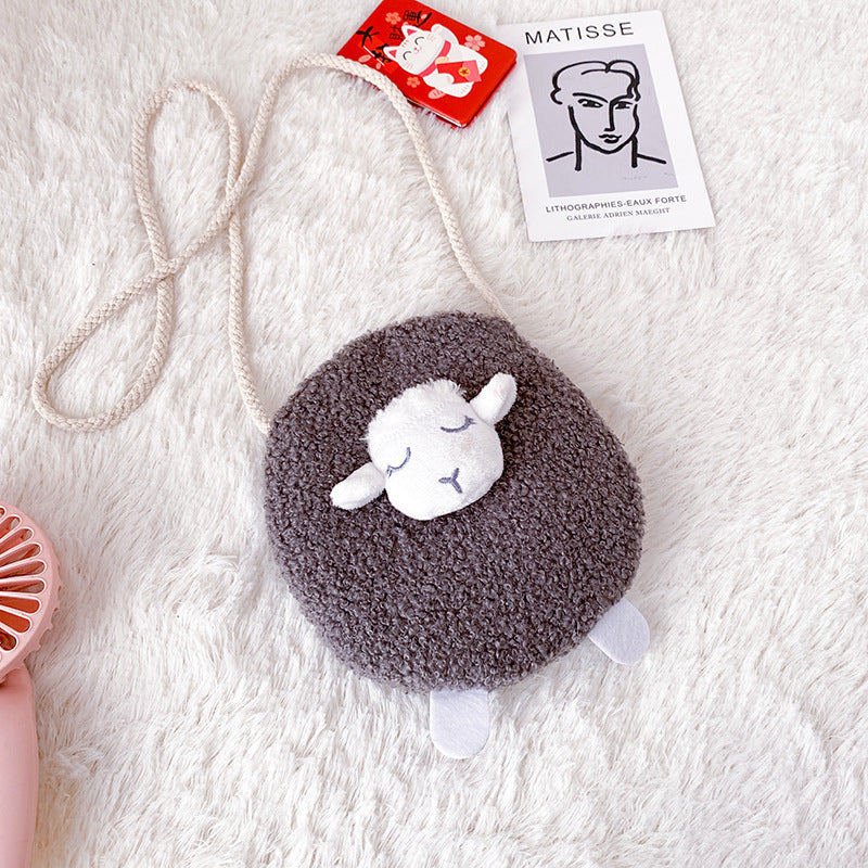 Small Wool Velvet Bag Female  Japanese  Cute Girl Portable  Small Satchel