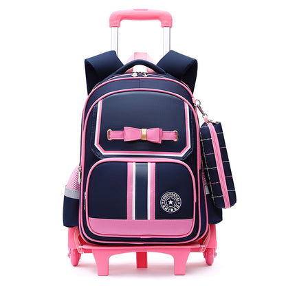 primary school children burden relieving backpack dual use