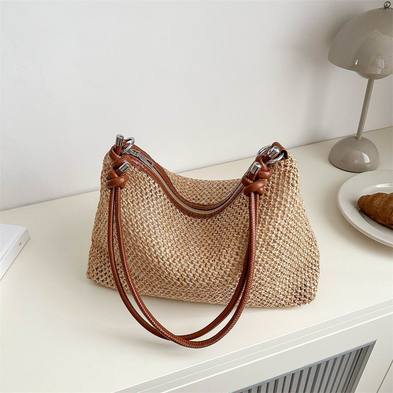 new fashion retro straw bag versatile large capacity