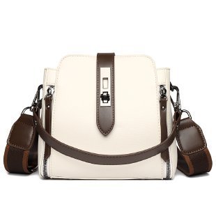 soft leather bucket large capacity handbag crossbody bag