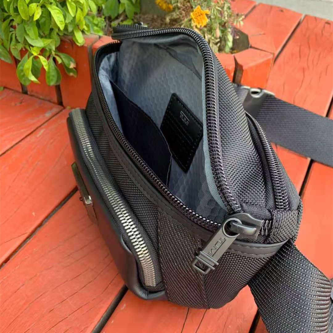 nylon mens casual waist bag shoulder
