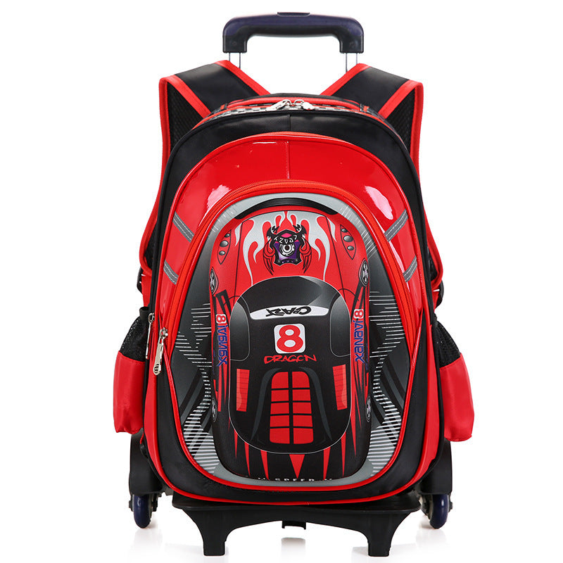 the new mens detachable trolley schoolbag reduces the burden