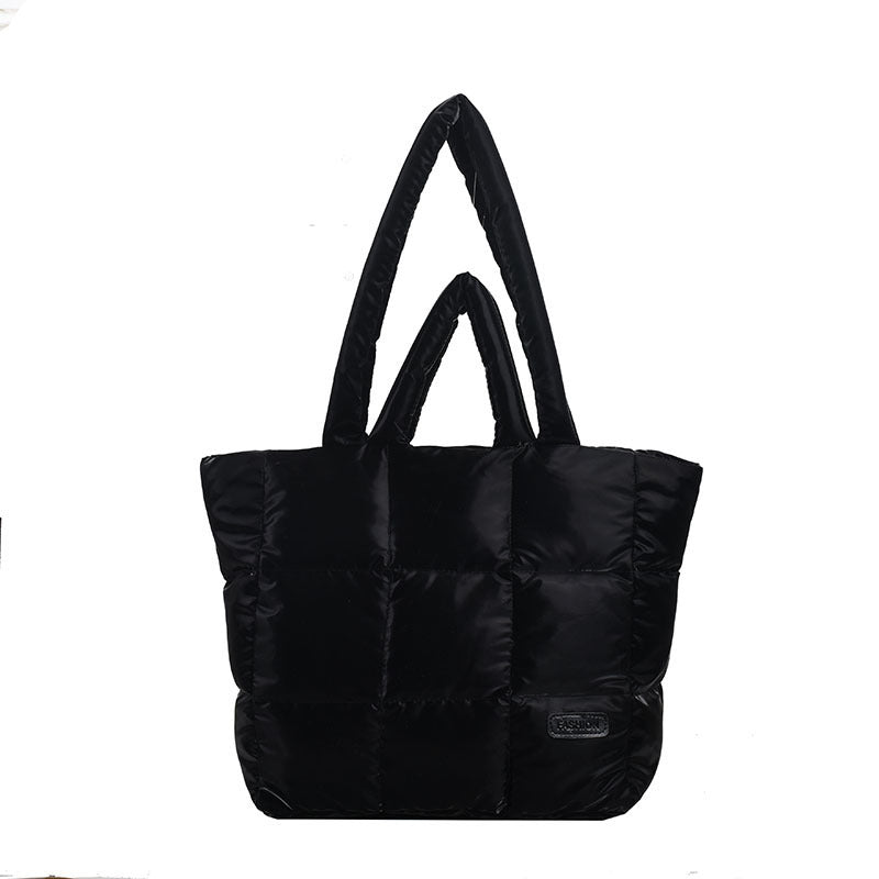 cotton jacket bag large capacity down jacket portable shoulder bag