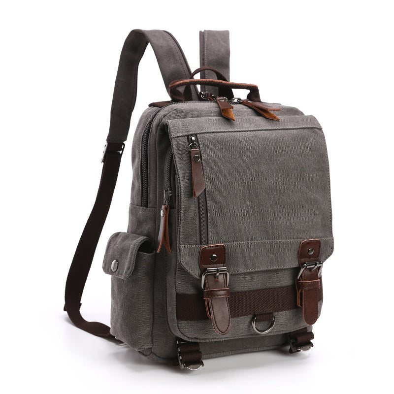 fashion canvas outdoor travel crossbody chest bag