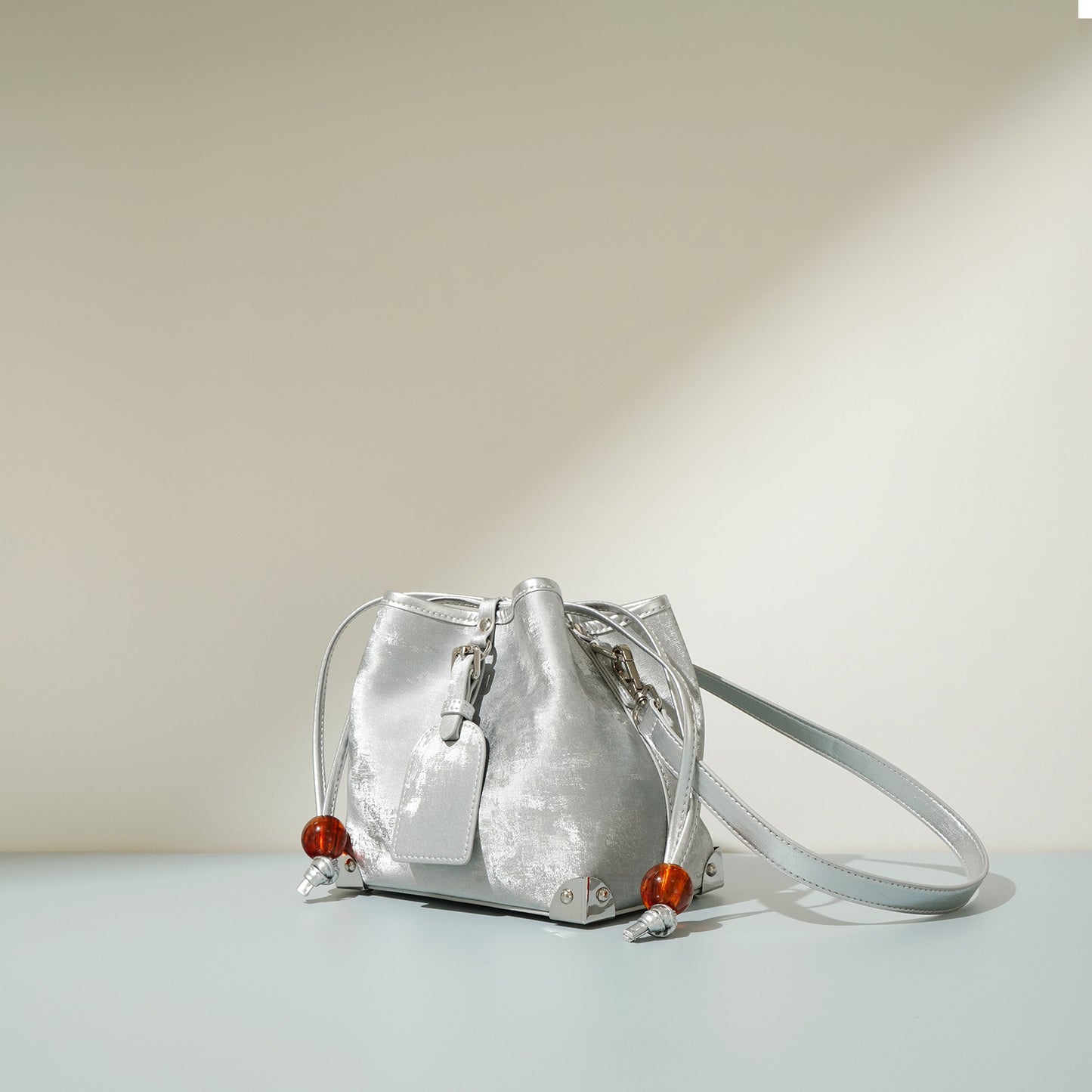 new chinese satin leather one shoulder crossbody