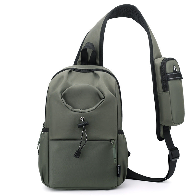 mens oxford cloth splash proof shoulder crossbody chest bag