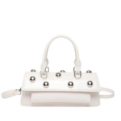 Fashion Rivet Handbag Women's Shoulder Messenger Tote Bag