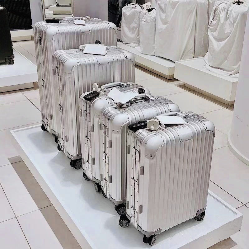 aluminum magnesium alloy luggage large capacity trolley case