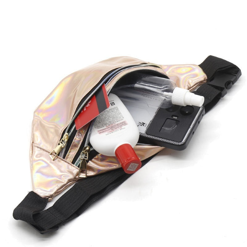 outdoor mens and womens waist pack sports fitness 7 color laser
