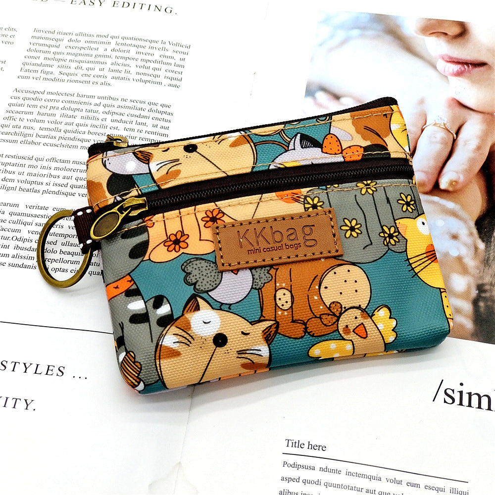 printed film cartoon change purse