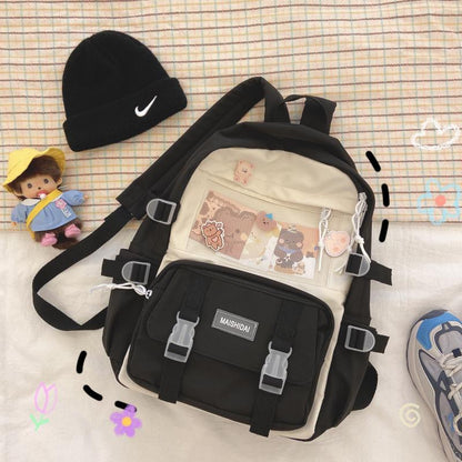 cute teenage high school student junior high school student backpack