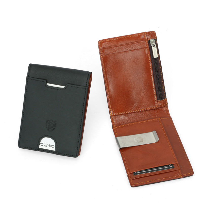 cowhide card holder