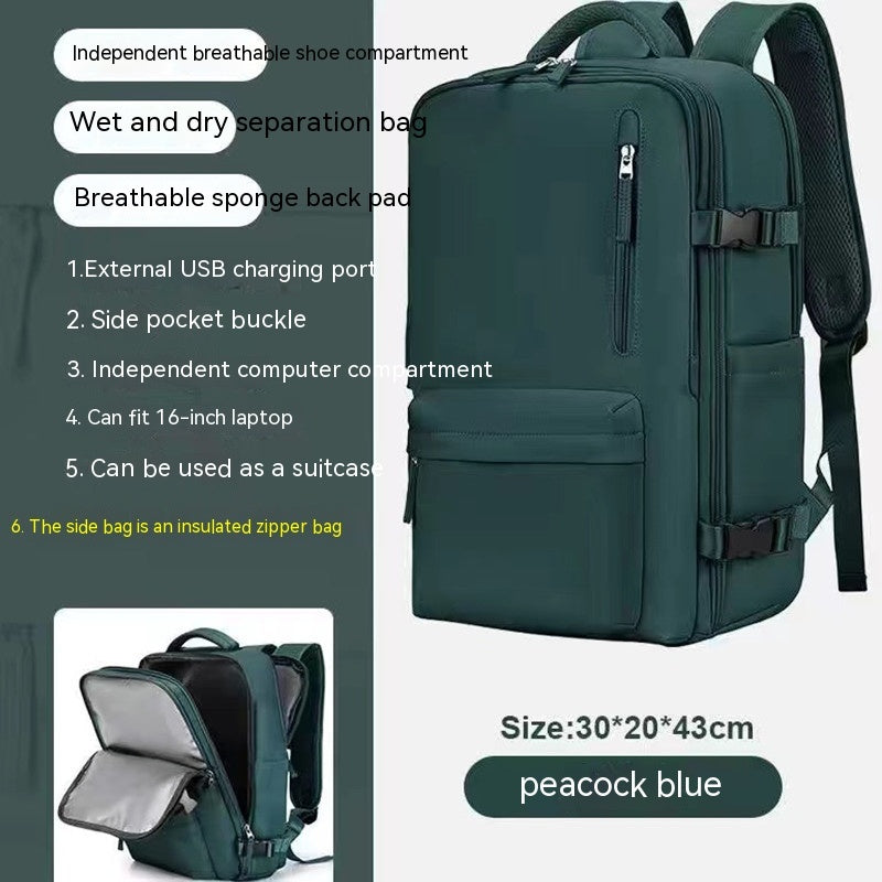 large capacity multifunctional travel waterproof mummy backpack