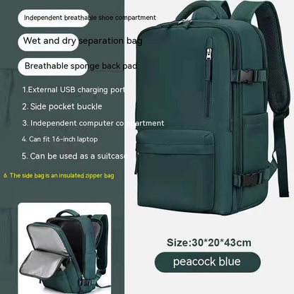 large capacity multifunctional travel waterproof mummy backpack