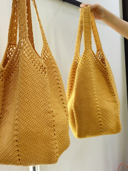 one shoulder crafts diy material woven bag