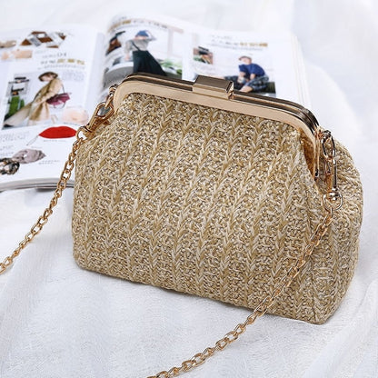 summer fashion trend straw woven bag mini