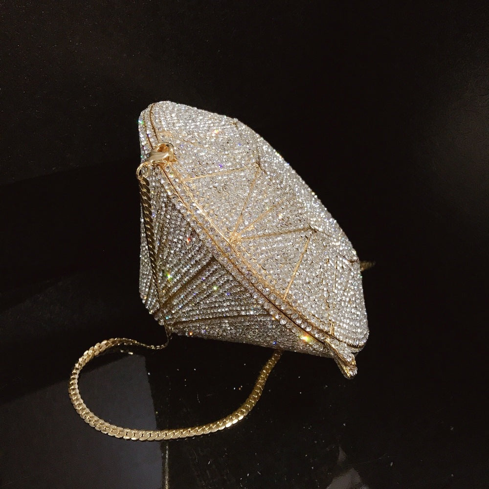 three dimensional diamond shape handbags