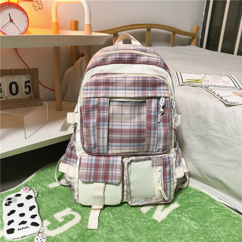 high school student schoolbag backpack