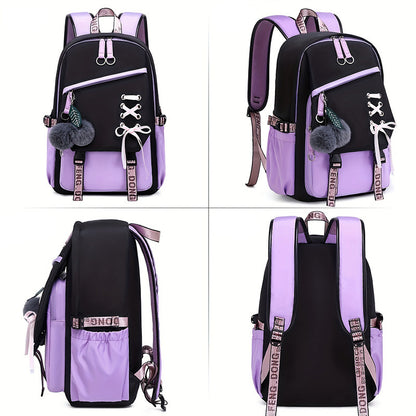 new bow womens backpack girl cute sweet backpack