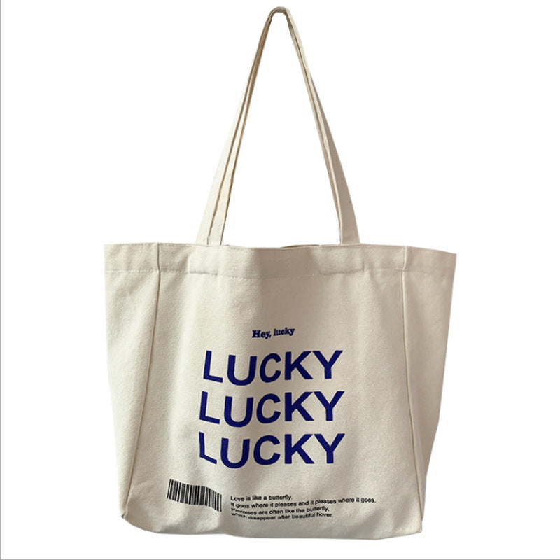 student shopping tote canvas bag