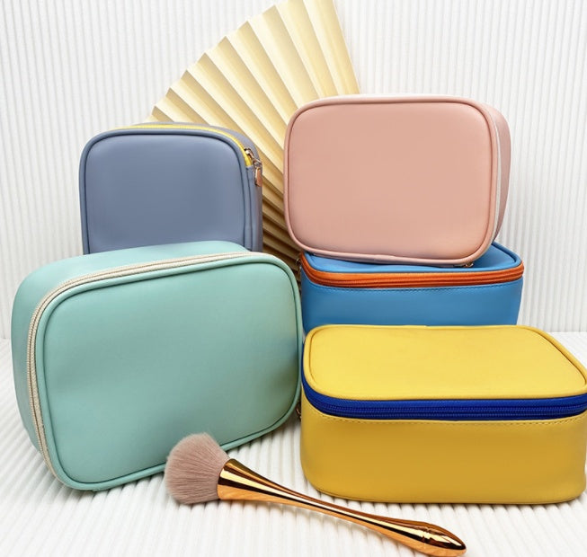 korean version pu waterproof cosmetic bag