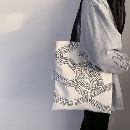 canvas shoulder soft face tote