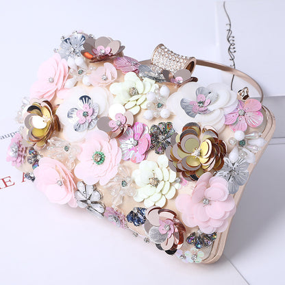 new handmade flower dinner embroidered womens bag