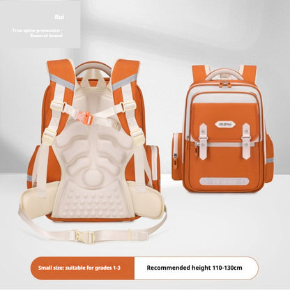 Large Capacity Burden-reducing Waterproof Children's Spine Protection Schoolbag