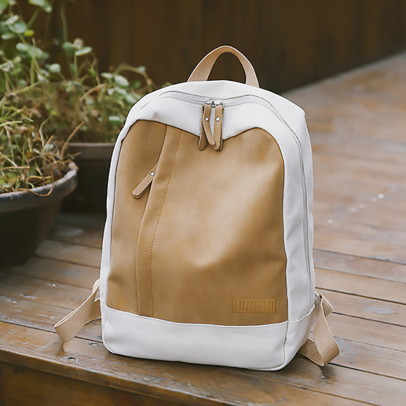 trendy student canvas backpack