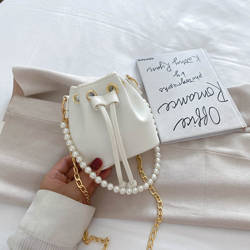 vintage pearl crossbody bag