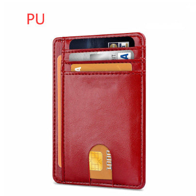 card holder leather foreign trade men rfid anti theft swiping european and american card holder male amazon hot products card holder