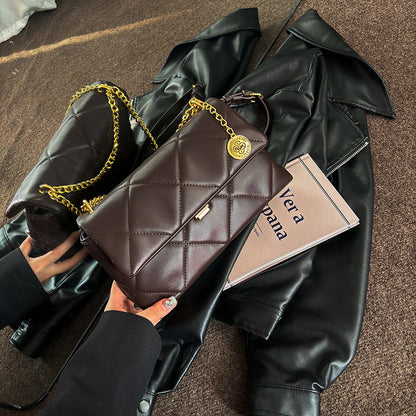 womens fashion diamond chain messenger bag