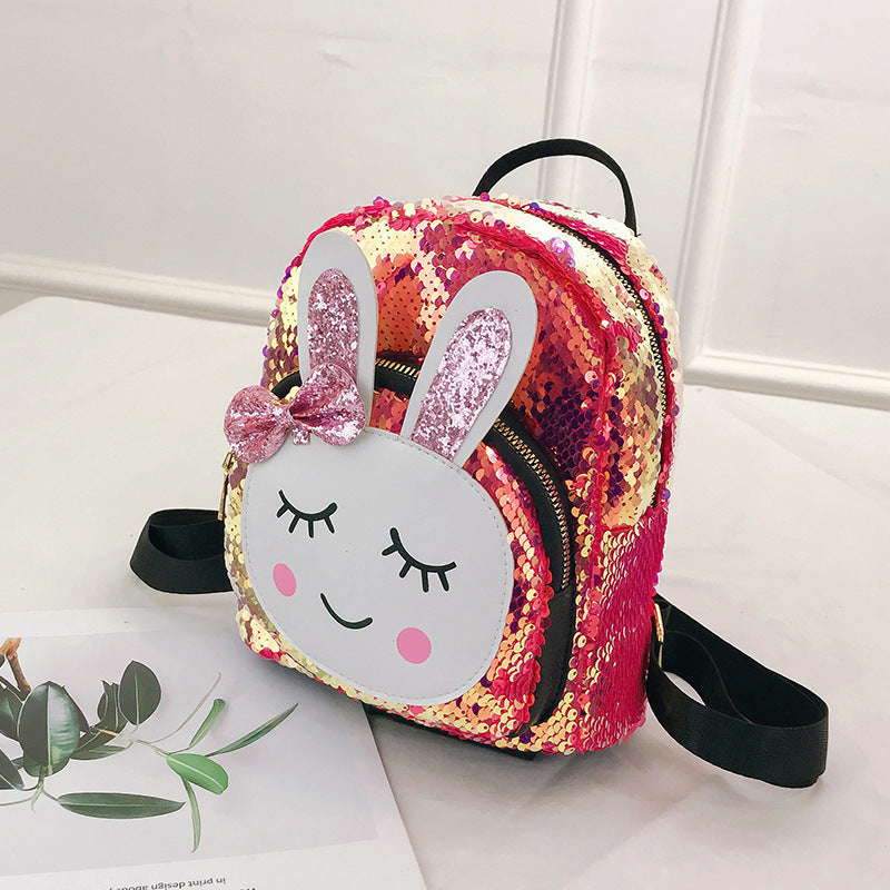 cartoon cute bunny backpack tide girl student school bag