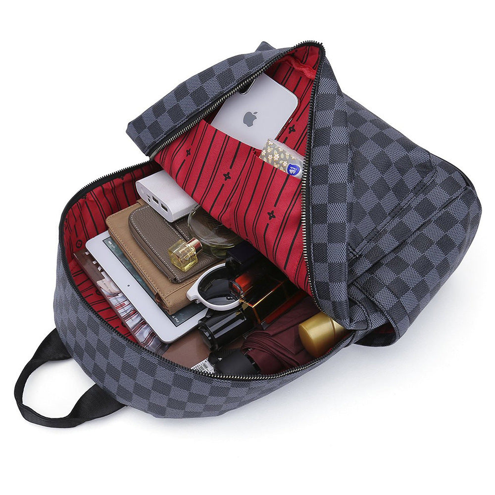 womens classic checkered vintage backpack