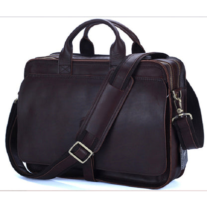 fashion genuine leather mens briefcase