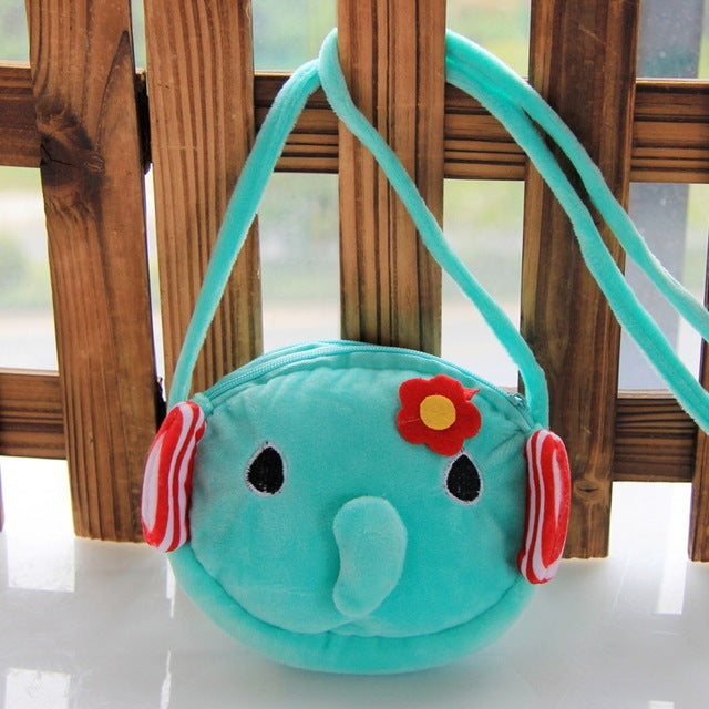 panda cat rabbit fluffy baby kid kindergarten cross body bag