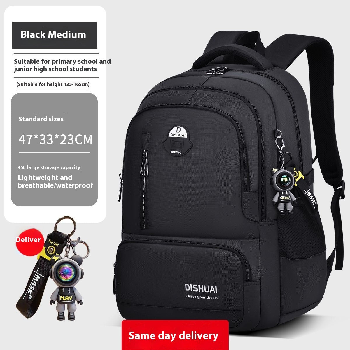 backpack for boys large capacity lightweight