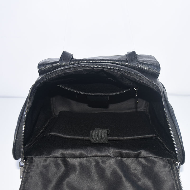 genuine leather fashion all match travel large capacity casual backpack