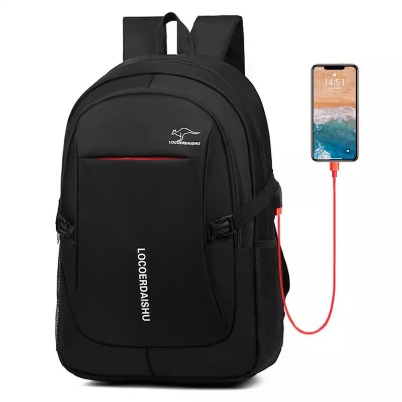 large capacity high student schoolbag travel mens backpack