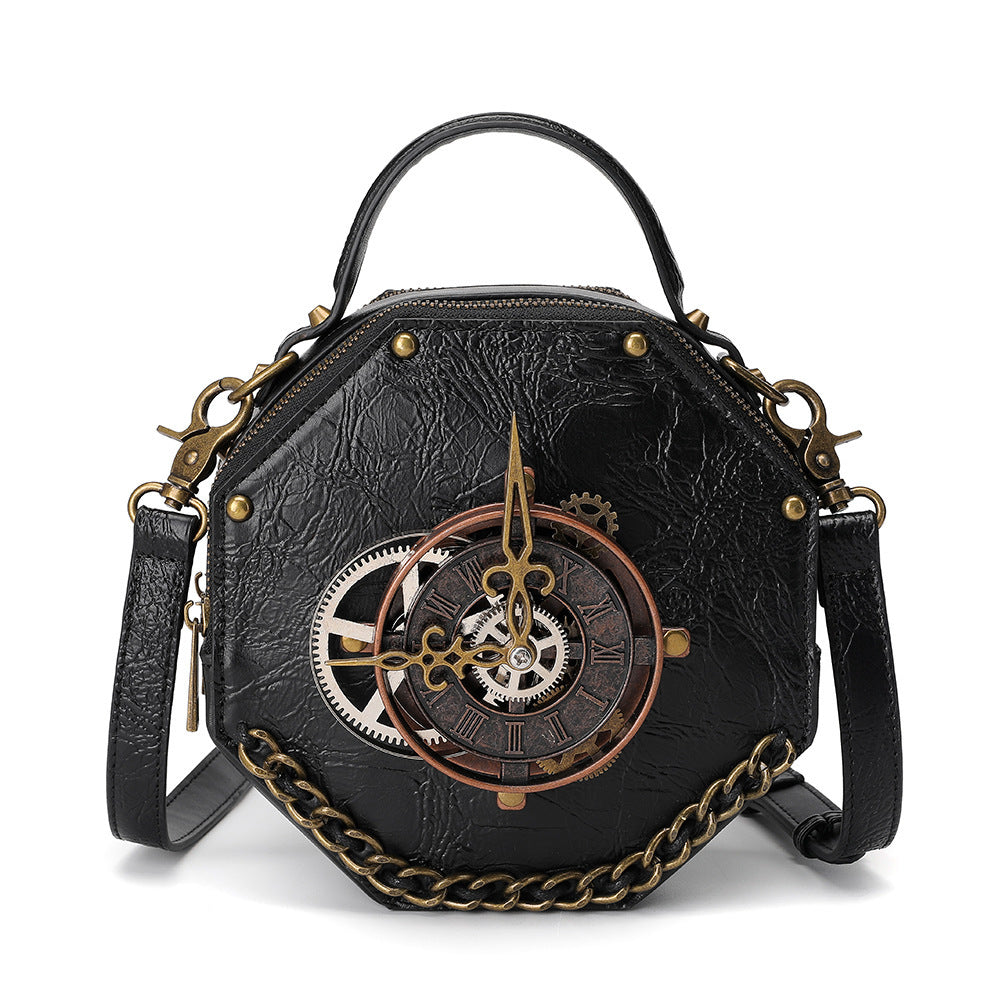 european and american punk industrial retro style womens shoulder messenger bag