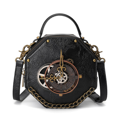 european and american punk industrial retro style womens shoulder messenger bag